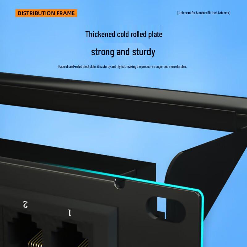 Sanlin 24-Port Cat5e Patch Panel with Cable Management