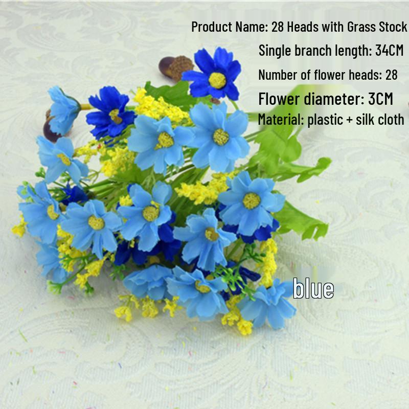 Fiori di Gigli Artificiali in Seta a Stelo Singolo per Decorazione Soggiorno o Tavola da Pranzo
