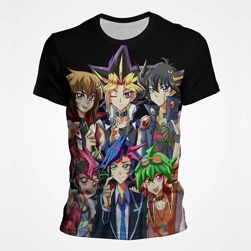 Anime Yu Gi Oh 3D Print T-Shirt Men Women Casual Fashion Short Sleeve Casual T Shirts Oversized Harajuku Tees Tops Kid Clothing
