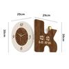 Retro Double Sided Corner Wall Clock Living Room Decor Perpetual Calendar Clock Restaurant Mute Digital Hang Clock Home Decor