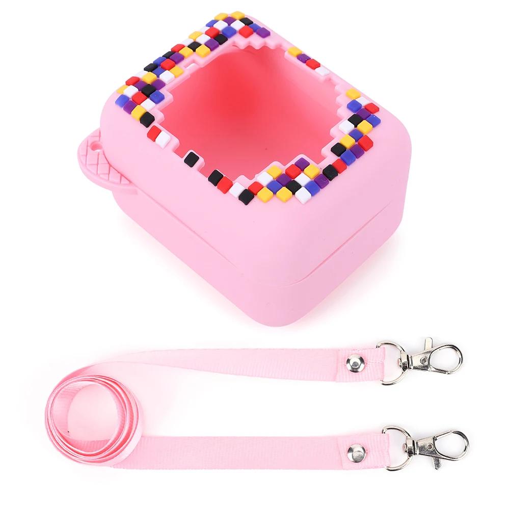 3D Animal Print Silicone Protective Cover With Lanyard for Bitzee Digital Pet Interactive Virtual Toy Portable Carrying Case Bag