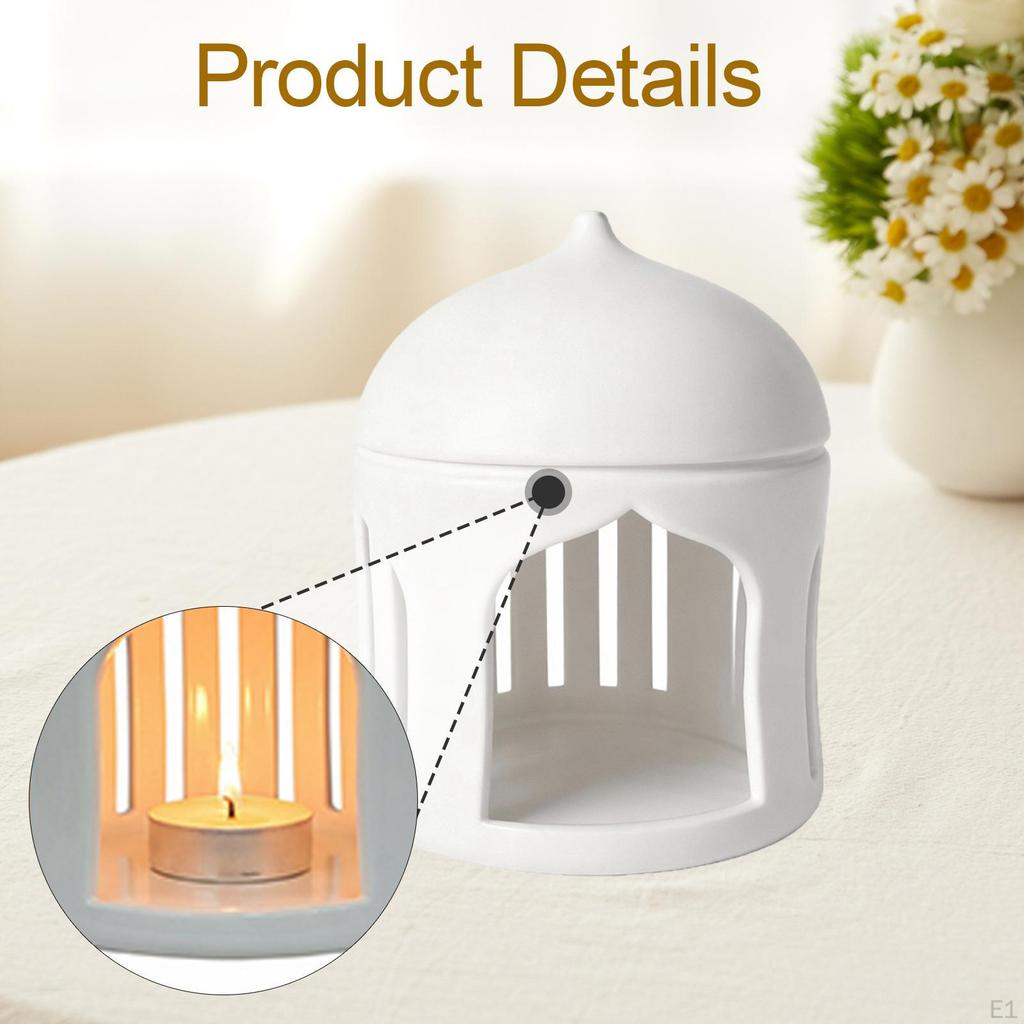 Ceramic Candle Holder Table Centerpiece Decoration Gift Stand Dinner Ornament for