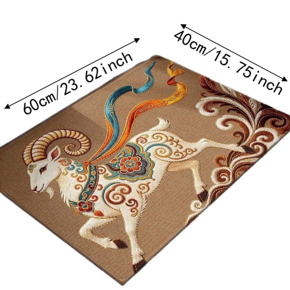Quick Dry Door Mat Soft Floor Mat Sheep Pattern Bath Mat  Children's Room