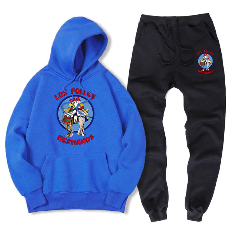 Los Pollos Hermanos Chicken Brothers Herren Damen Unisex Sets Casual Hoodies Sportanzüge Übergroße Sweatshirts Trainingsanzüge Mantel