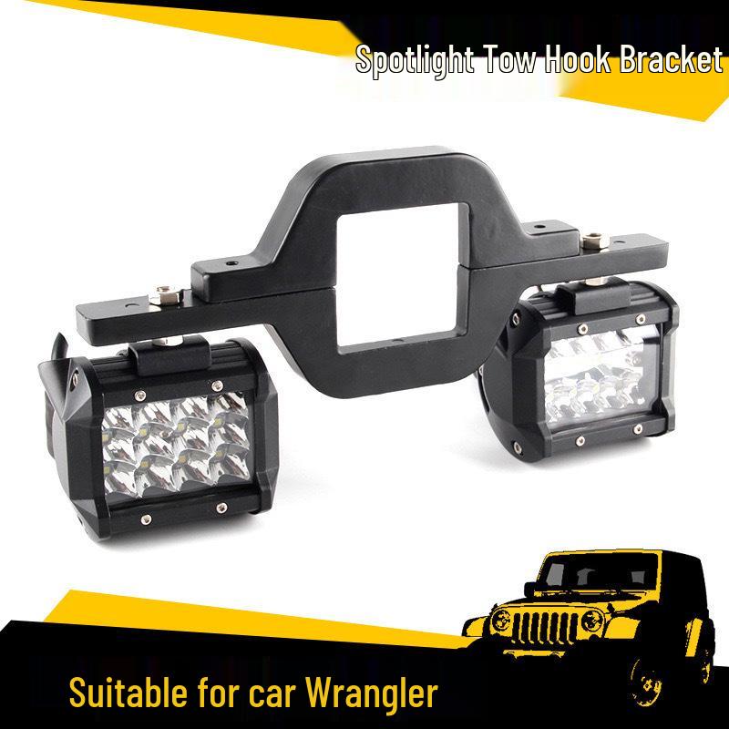 Wrangler Vonóhorog Ford Pickup Fényszóró Tartó Lámpatartó Járműhöz Trailer Hitch Spotlight Holder black