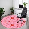 1pc Love Hearts Chair Carpet for Office, Perfect for Office, Holiday Party Decoration Choice Yy260314029