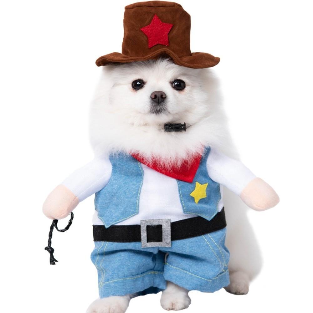 Funny Cosplay Pet Dog Cat Costume Magic Cape Christmas Puppy Jumpsuit Coat Octopus Pumpkin Hat Halloween Costume Jumpsuit