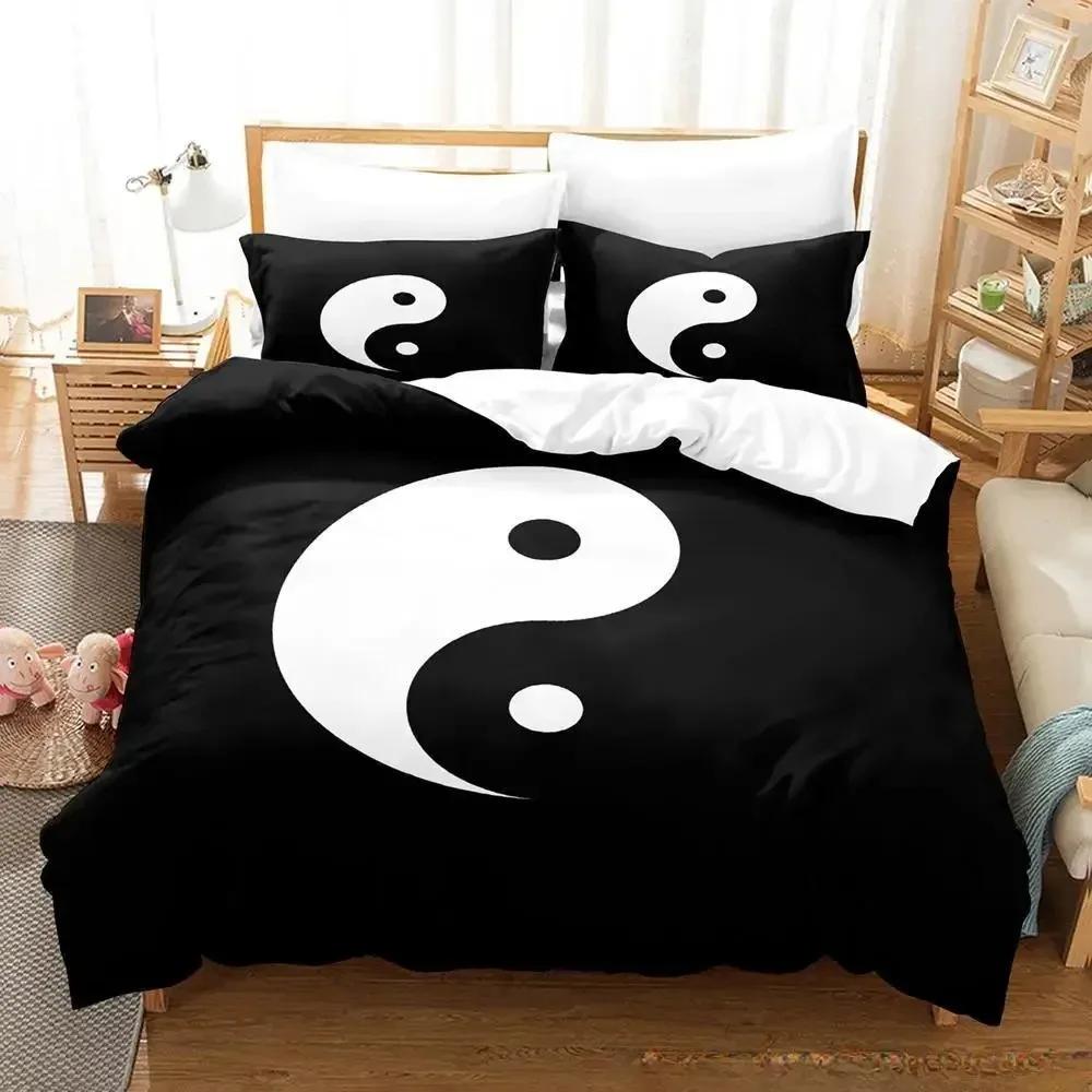 Colorful Yin and Yang Made of Color Combinations Bedding Set Single Twin Full Queen King Size Adult Kid Bedroom Duvet Cover Sets