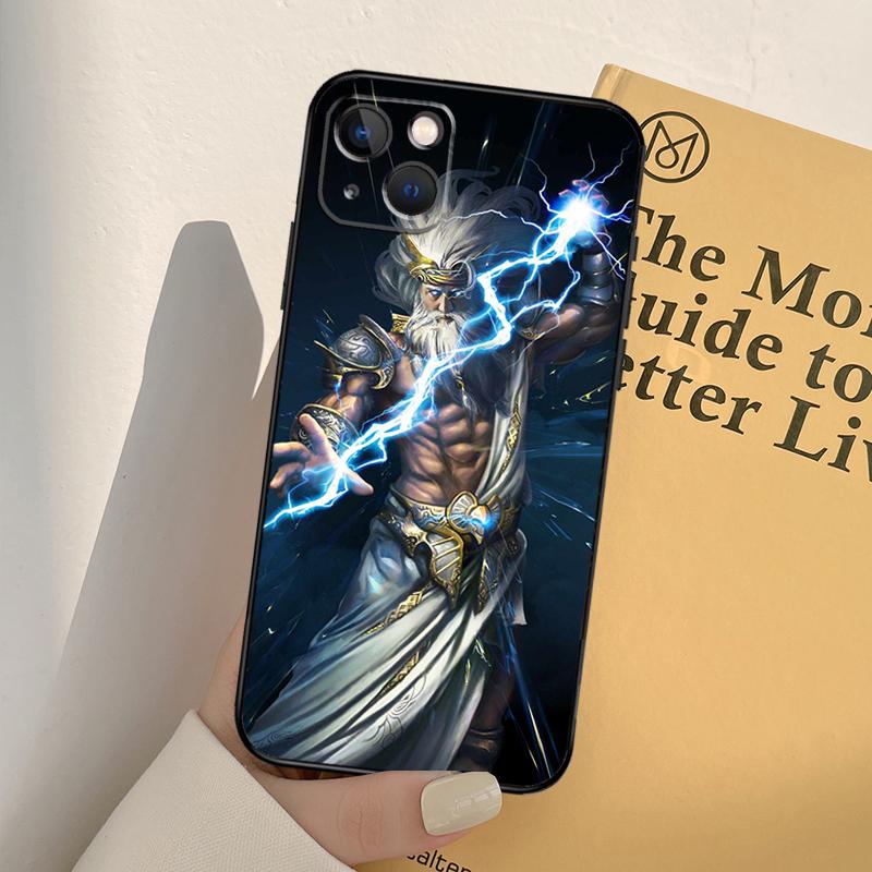 Zeus Phone Case For iPhone 11 12 13 14 Pro Max XS XR X 6 7 8 Plus 12 13 Mini SE 2020 Cover Shell