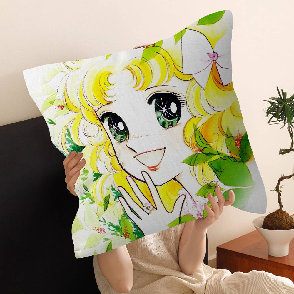 Cartoon Anime womens Candy Sweet pillow cover sofa cushion cover home room decoration children gift