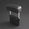 Vehicle Center Armrest Storage Box LeatherLike Adjustable Metal Support Rods