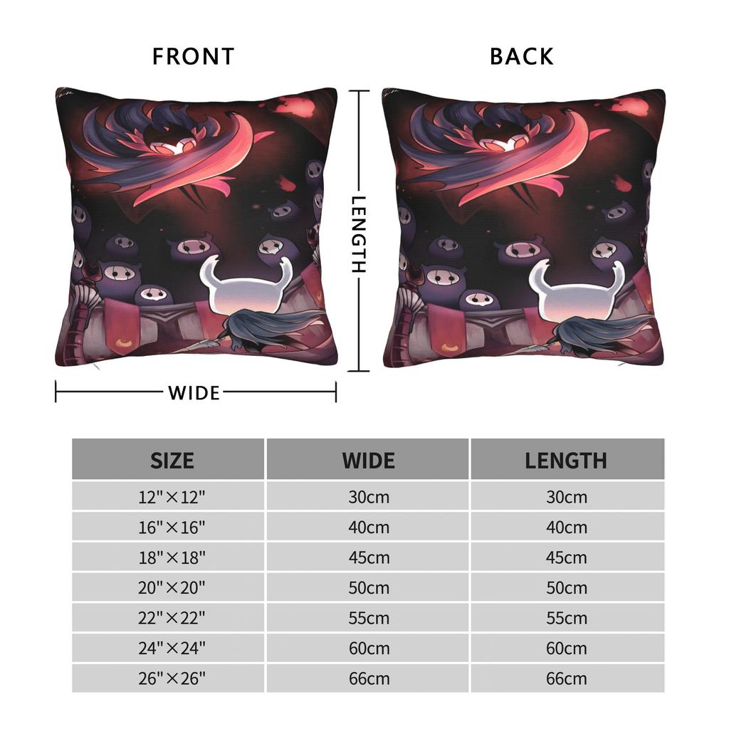Hollow Knight Cartoon Game Knight and Hornet Pillow Case Funny Pillow Cover Design Pillowcases For Sofa Couch Bed Living Room