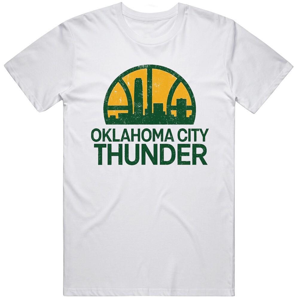 OKC Seattle Mash Up Cool Retro Gift Idea T Shirt Unisex T-Shirt XXL