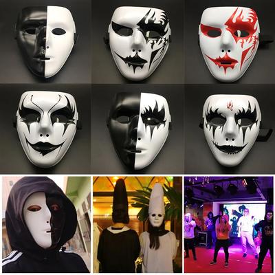 Uniszex Halloween emberi arcmaszk Knight Ghost Dance White Hip-hop maszk Ghost Step Dance Masquerade Cosplay Party maszkok