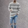 Pullover für Herren Strickwaren O-Ausschnitt Pullover Herren Streetwear Pullover Hip Hop Oversize Lässiger Retro-Pullover