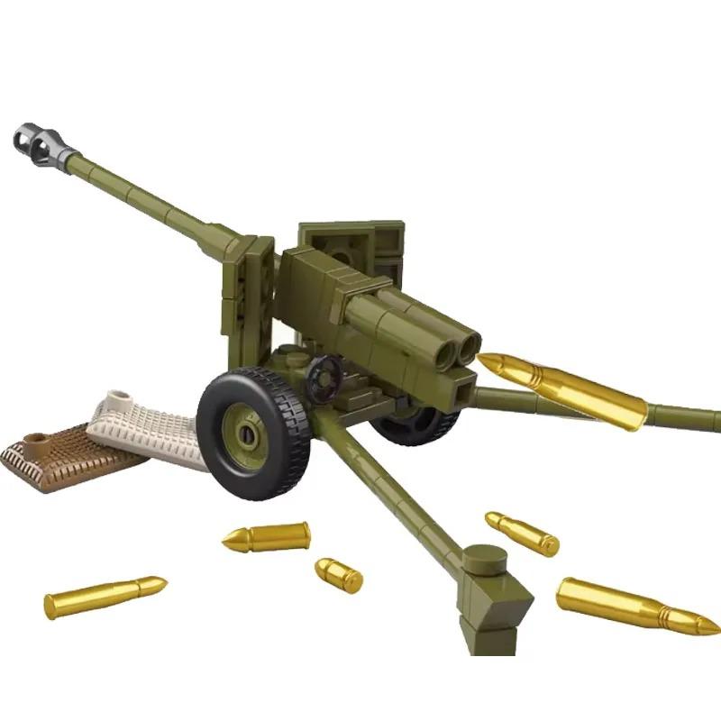 WWW2 Military Building Block 88mm Flak Gun Cannon  Weapons Figure Soldier Machine Gun Mecha Infantry Artillery Mortar Toys K053
