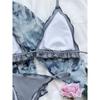 Ruffled Frilled Halter Bikini Women Swimwear Female Swimsuit Two-pieces Bikini Set High Cut Bather Bathing Suit Swim Lady K3392