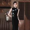 Sleeveless black national style new Chinese Suzhou long cheongsam improved young women's high sense can be worn daily in summer