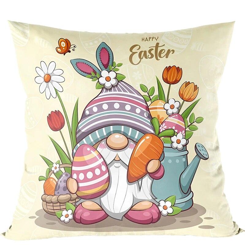 2024 Ostern dekorative Kissenbezug süße Hase Ei Kissenbezug glücklich Ostern Home Dekoration Urlaub Geschenk