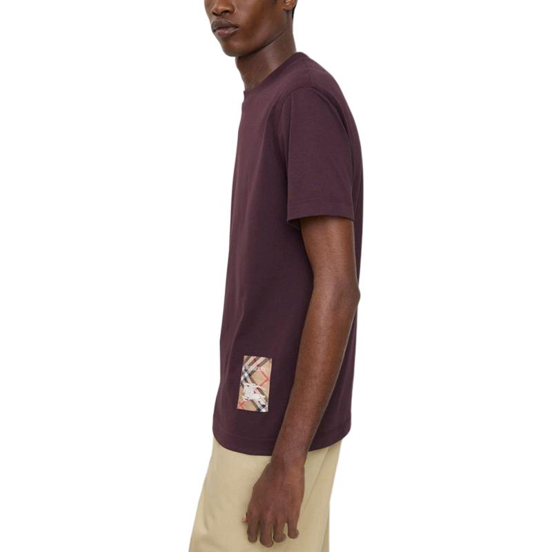 Burberry Check-label Cotton T-shirt 81149831