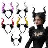 Halloween Teufelshörner Plüsch Stirnband Cosplay Gothic Haarreif Verkleidungszubehör Party-Outfits Stirnband