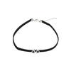 Luxurious Black Cord Choker Necklace for Women - Clavicle Chain Accessory
