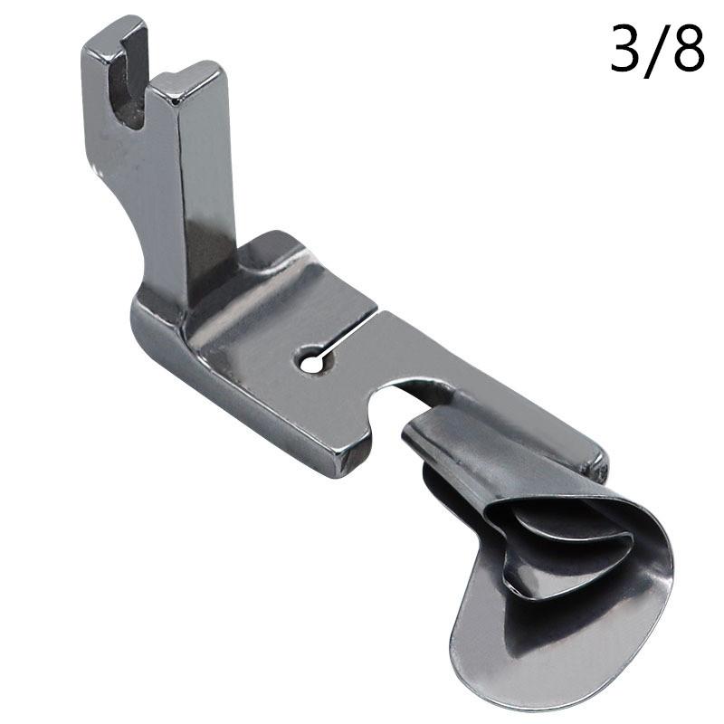1 PCS Industrial Sewing Machine Curved Hemming Foot Silk Chiffon Skirt Crimping Presser Foot Hem Pull Tube Presser Foot