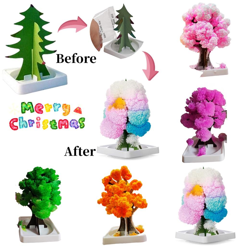 Paper Tree Magic Tree Amazing Flowering And Crystal Growing Toy For Kids