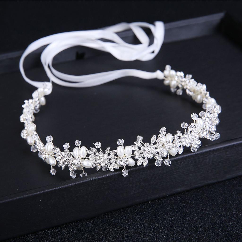 Wedding Headband Flower Design Non-Slip Wedding Hair Styling Accessories for Women Girls Wedding Party