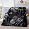 Mecha Armor Robotic Design Blanket Flannel Blanket for bed, sofa, Camping, Hiking, Picnic Essentials, gift for family Fan gifts