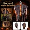 Halloween Hangend Skelet Decoratie met Bloedvlekken en Gloei-effect voor Binnen Buiten Gebruik Spookachtige Hangende Prop voor Feest Spookhuis