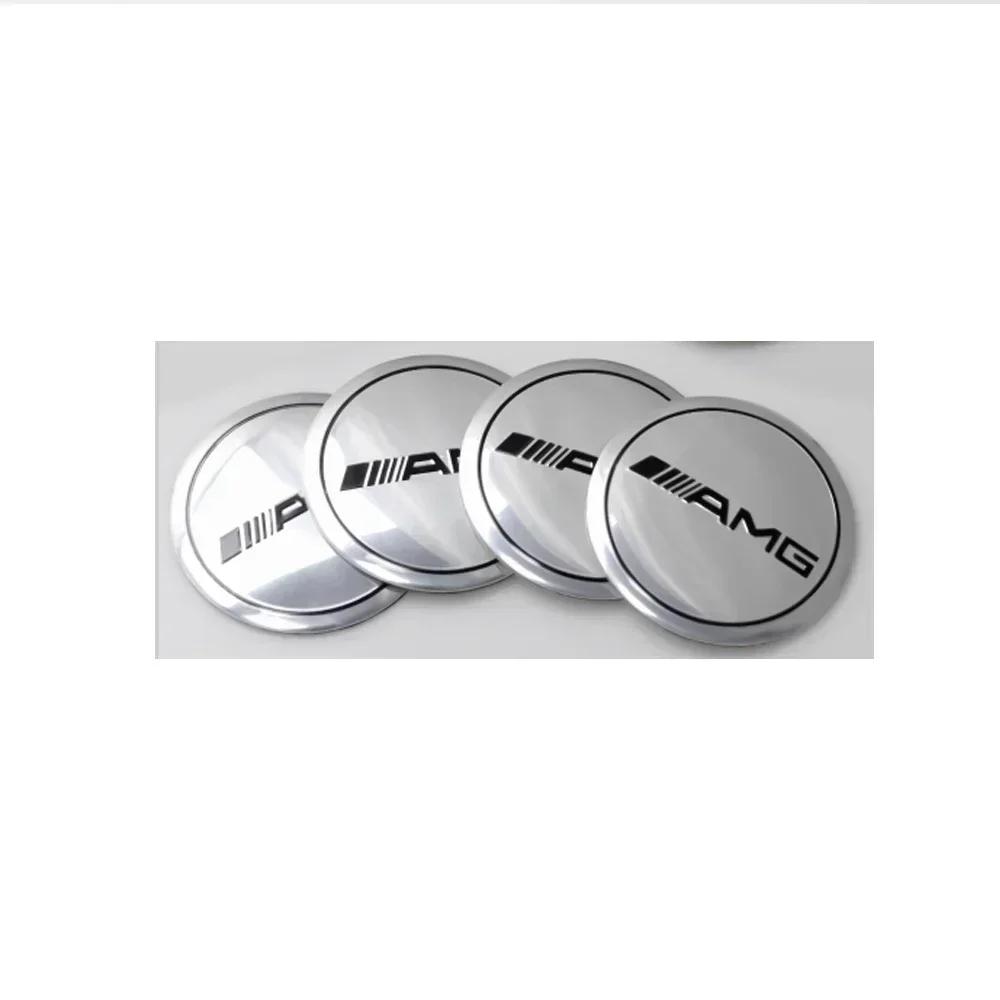 Car Sticker 4 Pieces 56MM Car Wheel Center Covers Stickers Hub Caps Sticker For MERCEDES BENZ AMG A180 A200 A260 C117 CLA180 CLA