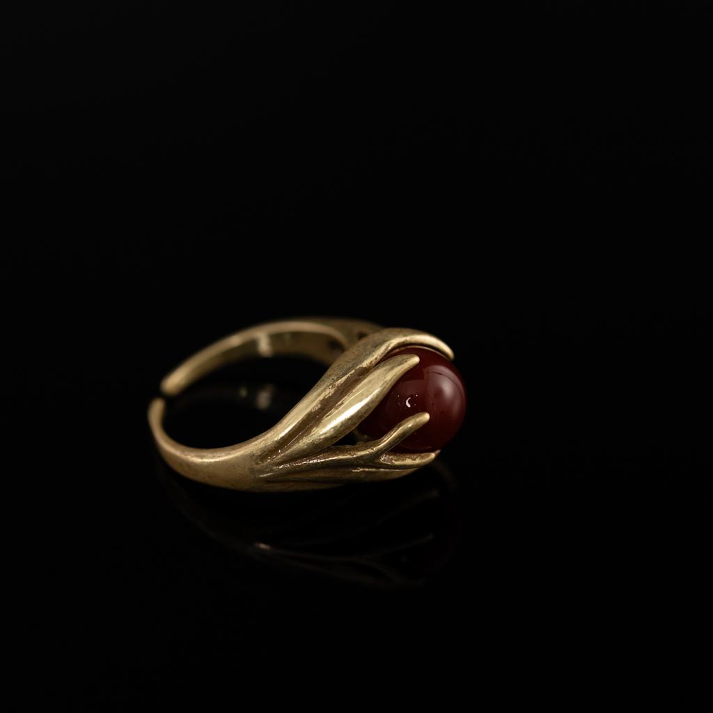 Medieval Copper Alloy Ring, Retro Court Style, High Sense Female Designer Temperament, New Ring