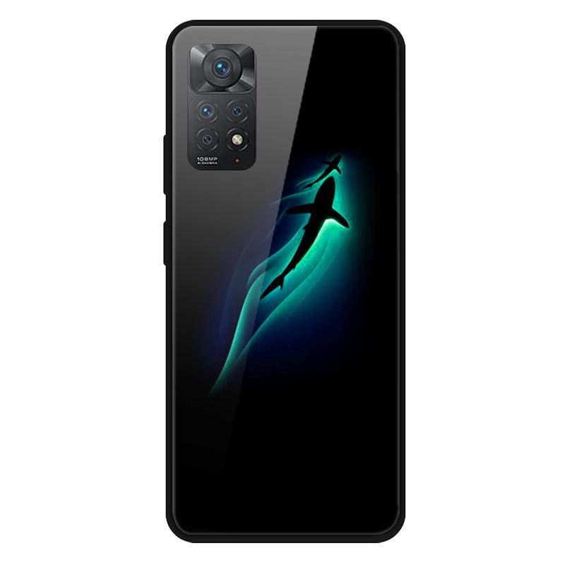 Fashion Glass Cover For Xiaomi Redmi Note 10 / Note 11 / Note 12 Case Tempered Glass Covers for Xiaomi Redmi Note 12 4G Case