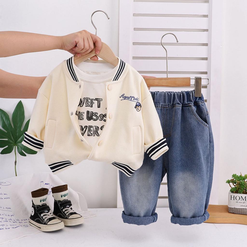 Kids Casual Long-Sleeve Set, Comfortable Daily Wear Outfits