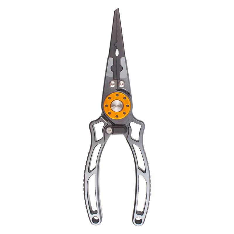 Multifunctional Fishing Pliers Aluminum Alloy Fishing Scissors Line Cutting Machine Fish Control Tool Portable Easy Storage Pliers Sleeve