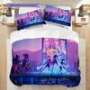 Fantasy Warriors Unite Three-piece set (1 * duvet cover + 2 * pillowcase, without core) 2D Flat Soft and comfortable Christmas birthday gift
