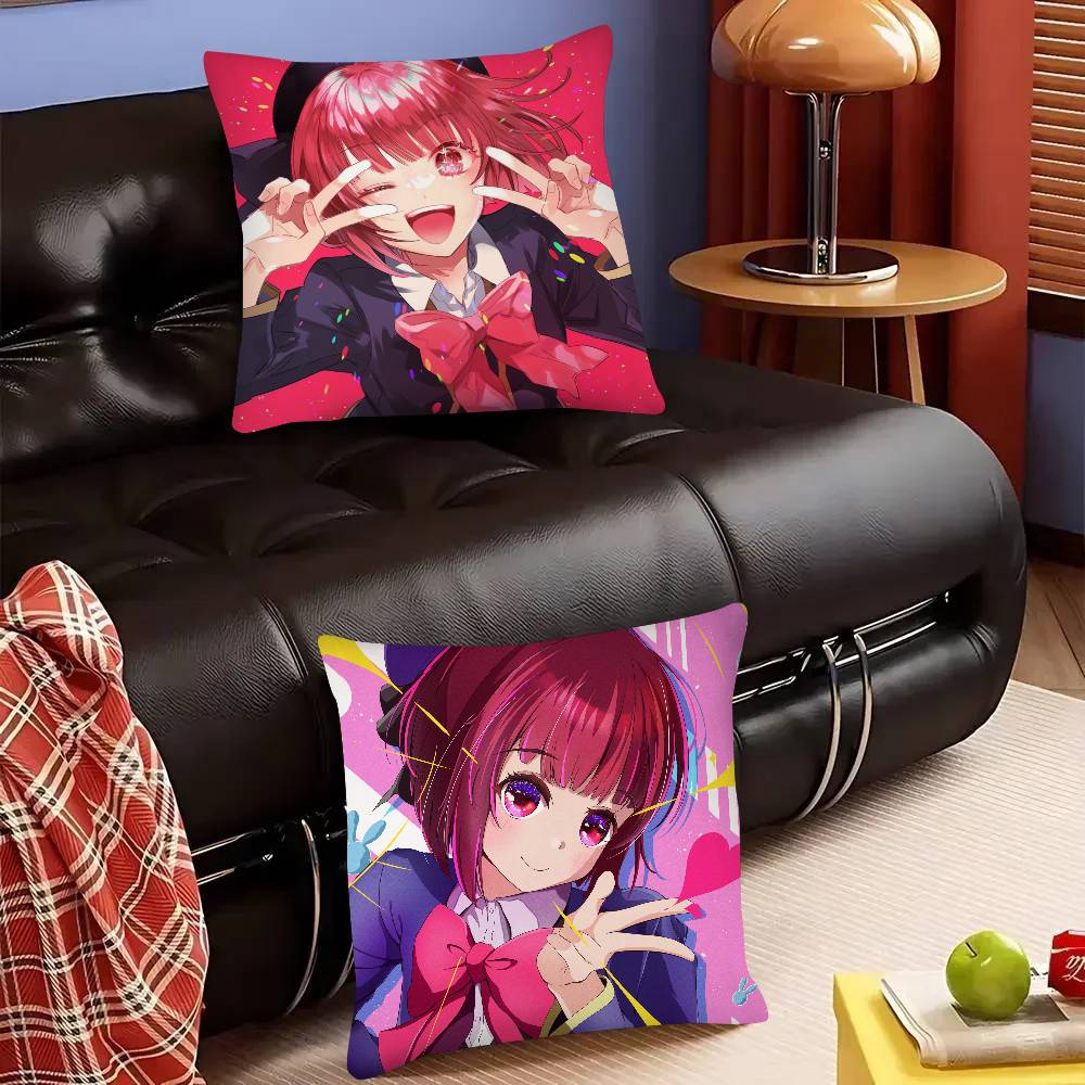 Anime Arima Kana Pillow Case Fashion Square Pillowcase Bedroom Sofa Room Ins Decoration Leisure