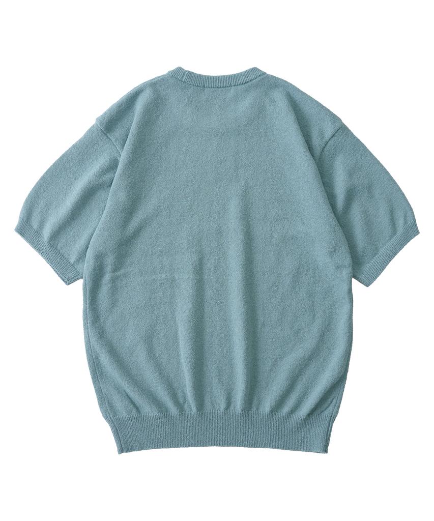 ANALOG MOOD Airy Cooling Round Short Sleeve Knit (Mint)