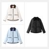 MJ STYLE Women's Color-Block Lapel Quilted Jacket