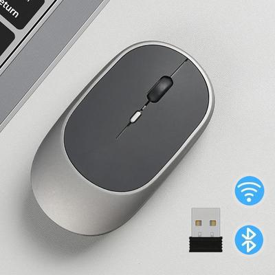 Wireless Mouse Rechargeable Mouse Gamer Dual Modes Bluetooth-compatible 2.4G USB Mute Mice For Laptop Pad Tablet Macbook Mouse