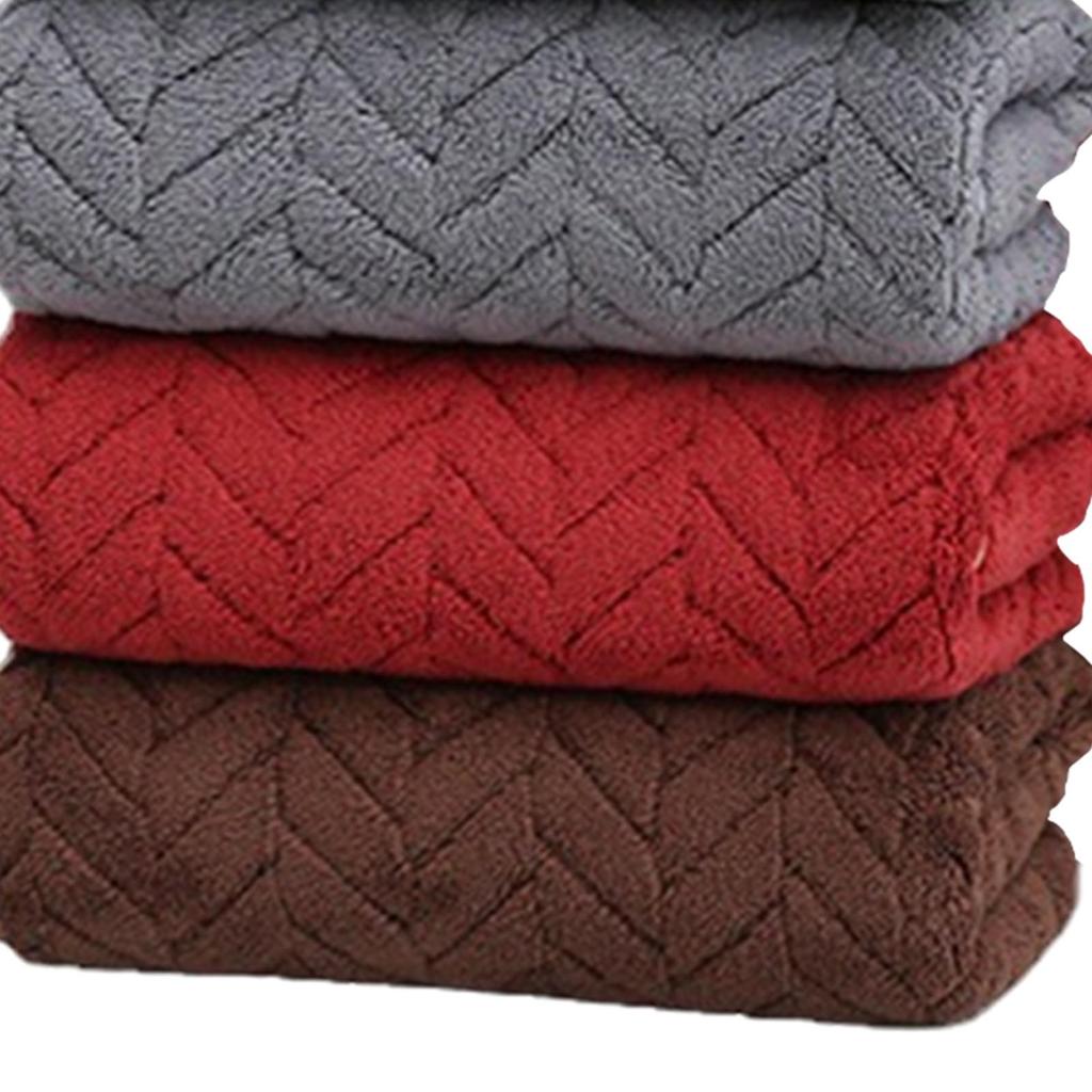 5x Coral Velvet Bath Towels, SPA Hotel Towel, Quick Drying Towel for Sport, Bathroom, SPA, Gym,