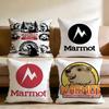 Cute Design M-Marmot Cushion Cover Multi-Scene Pillow Cover for Home & Car - Reversible, Soft & Durable for Daily Use