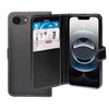 (Black) For iPhone 16e Wallet Flip PU Leather Phone Case