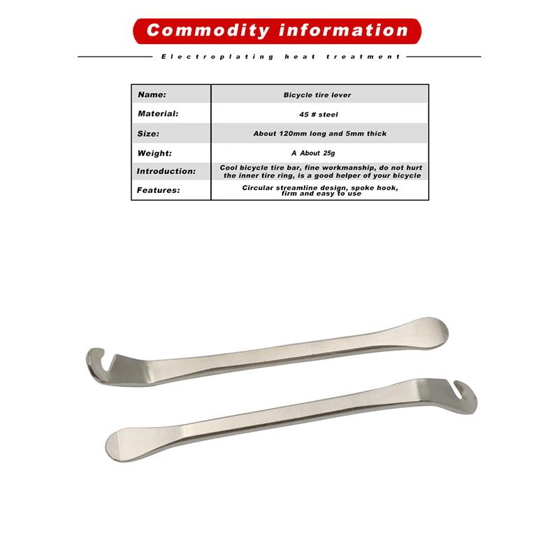 Bicycle Tire Repair Tools Cycling Portable Steel Lever Curved Cycling Tyre Lever Hooks Bike Wheel Opener Remover Accessories
