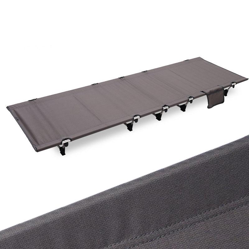 Ultralight Folding Camp Cot Oxford Fabric Aluminum Frame Full Size Portable Bed Sturdy Support for Camping Office Nap Multi-Scene Use