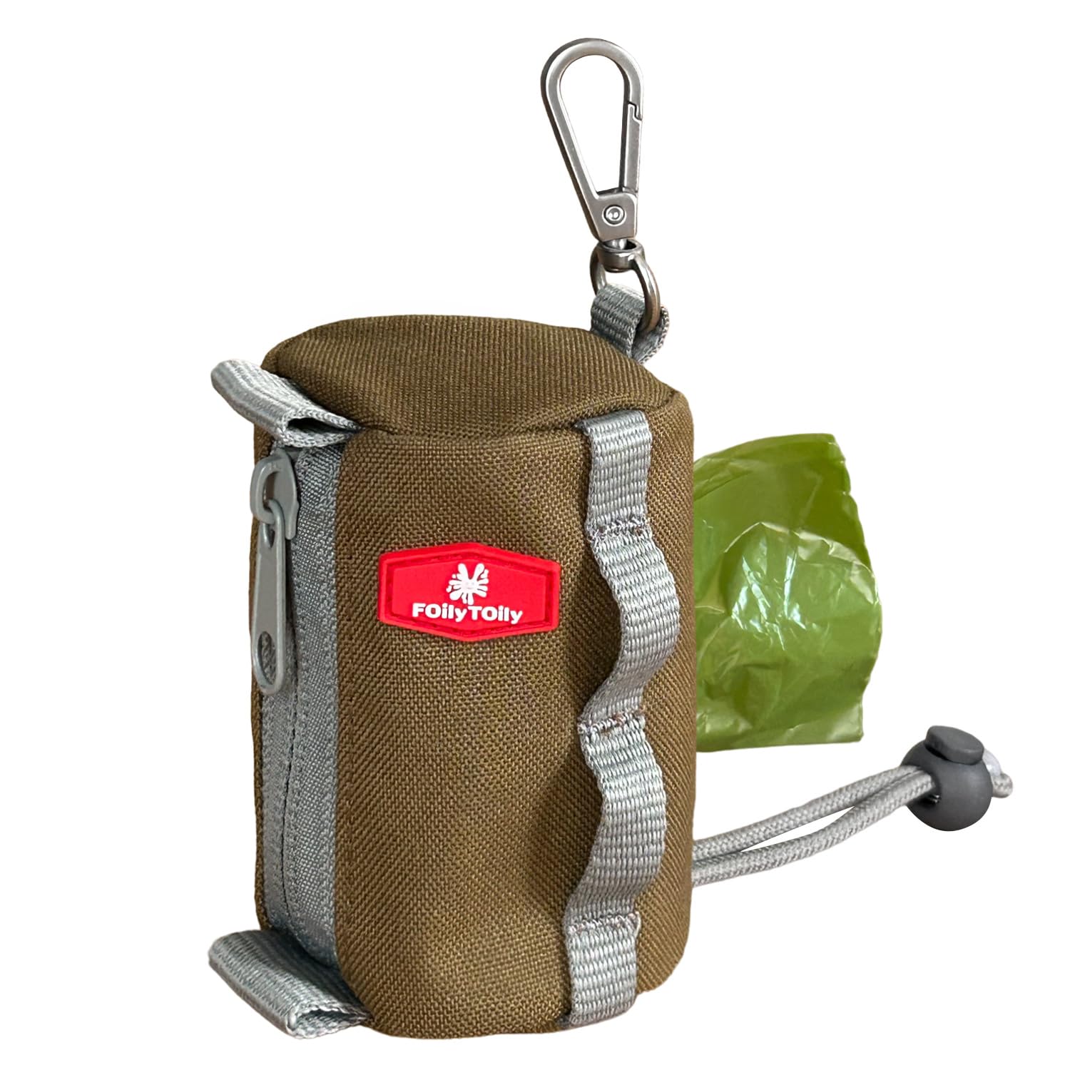 

FOily TOily Сумка для лакомств для собак для пакетов для фекалий для утилизации фекалий Туалет Контейнер для сбора собачьих фекалий Сумка с карабином 1 рулон пакетов для фекалий Прогулки, Сумки,