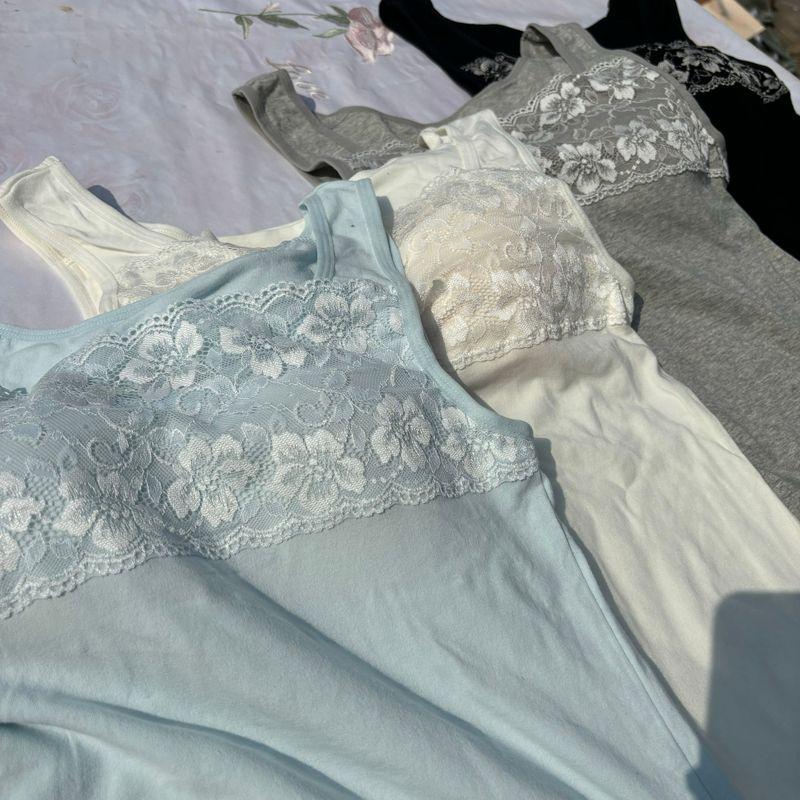 

Ежедневный заказ товаров для скота! Экспорт Новое поступление Кружево Чистый хлопок Майка Бретелька Нагрудная подушечка Чашка Интегрированная Все-сочетаемая Базовая Майка Интрига Black M