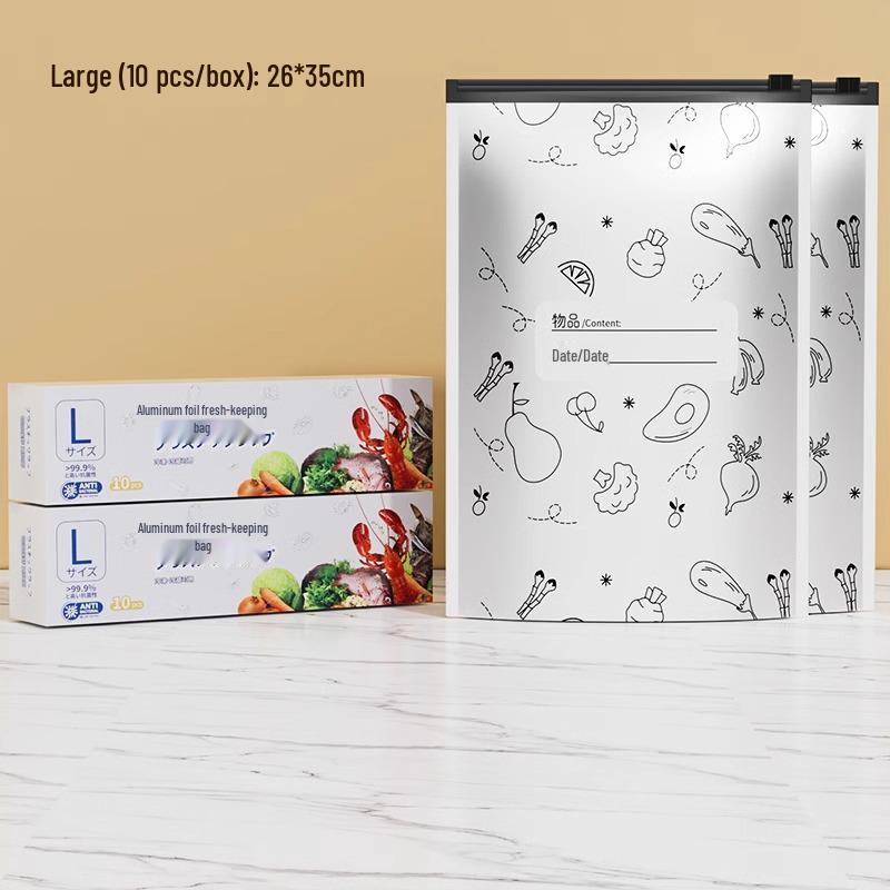 Potravinářské hliníkové fóliové zipové úložné sáčky pro uchovávání čerstvosti, mrazení masa a zeleniny
