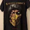 Mortal Kombat X Scorpion Rare Design Black T Shirt Kh16714 Vintage Unisex Streetwear Designer Clothes Graphic Soft